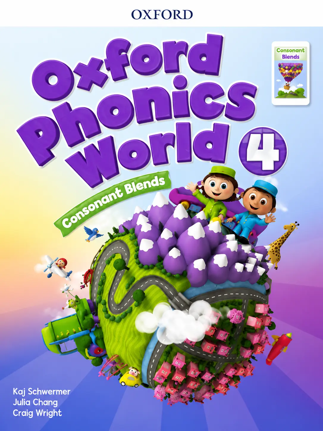 تصویر جلد کتاب Oxford Phonics World 4 برای آموزش ترکیب حروف همخوان انگلیسی